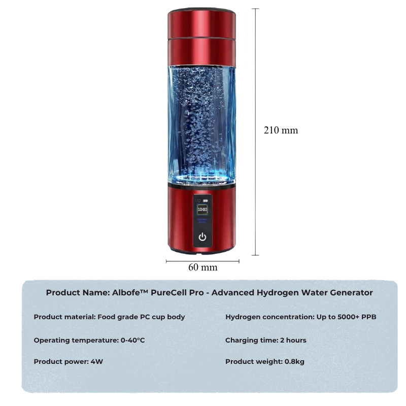 Albofe™ PureCell Pro - Advanced Hydrogen Water Generator
